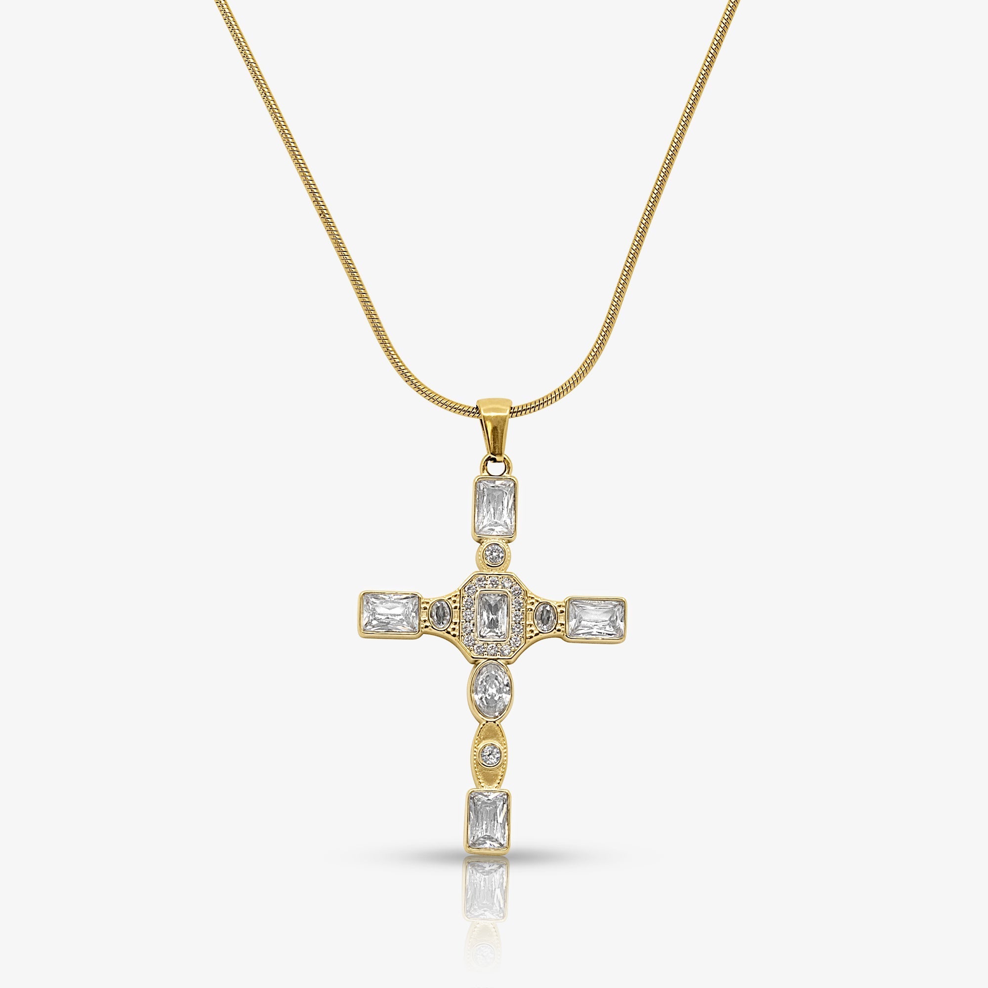 Gem Up Cross Necklace