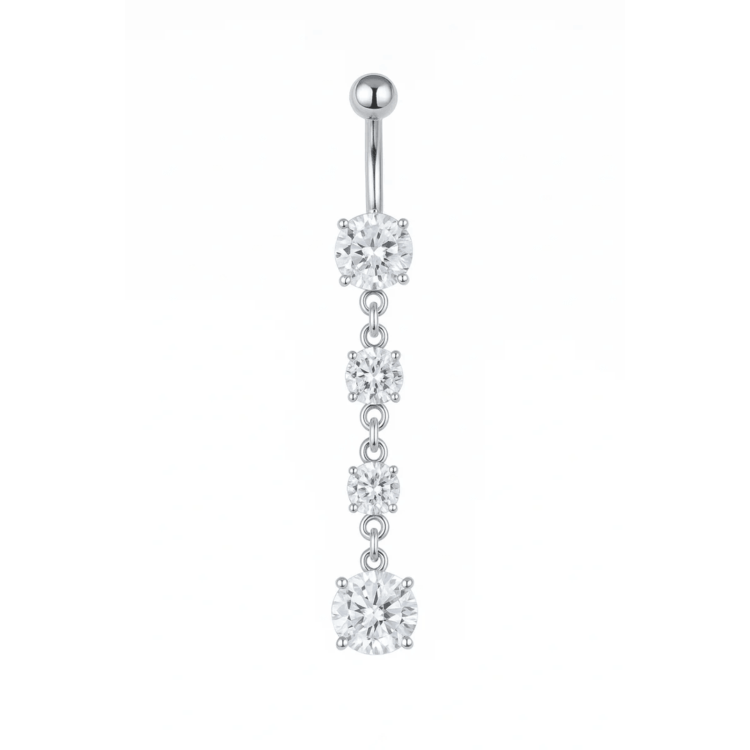 Twinkle Drop Belly Ring - EVRYJEWELS