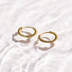 Chunky Twist Hoop Earrings