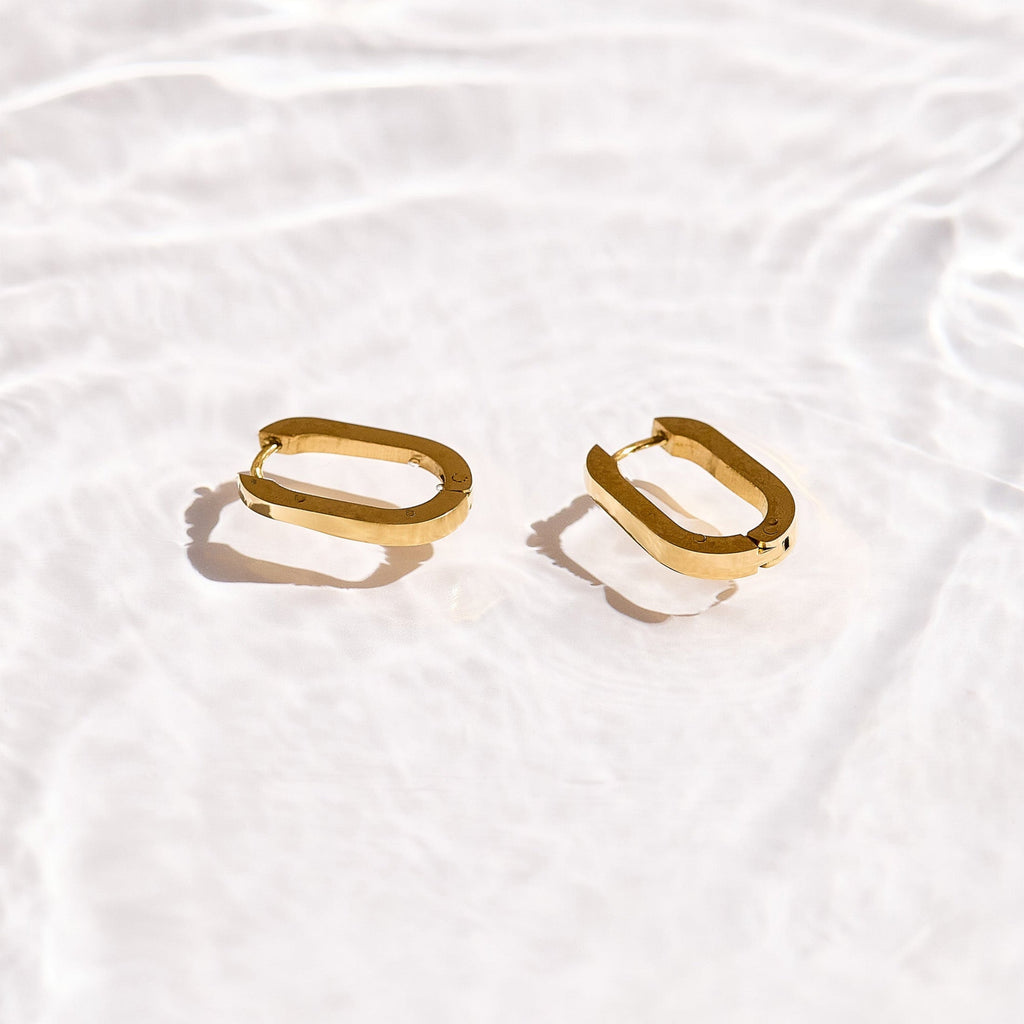 Slim Block Hoops