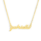 Custom/Personalized Lowercase Nameplate Cable Necklace - EVRYJEWELS