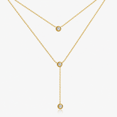 Dahlia Lariat Necklace