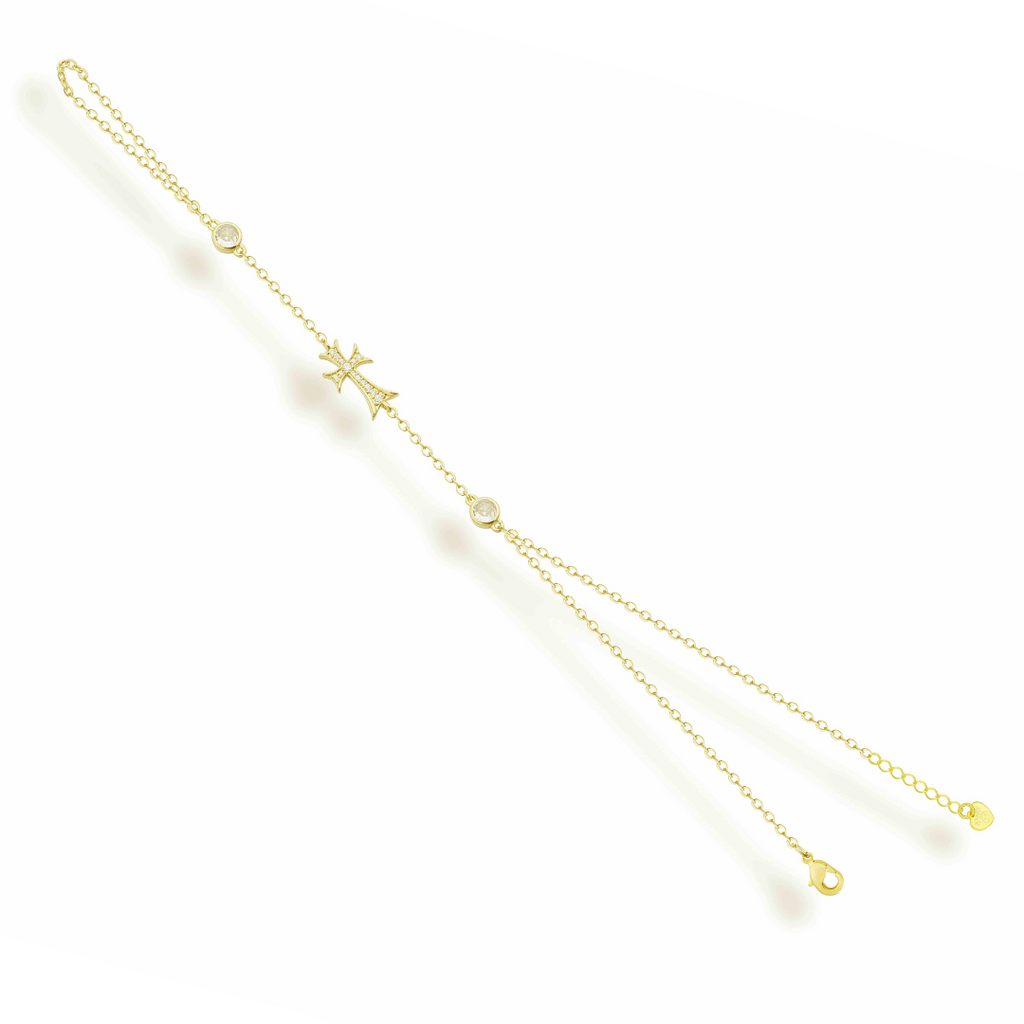 Double Cross Me Hand Chain - EVRYJEWELS