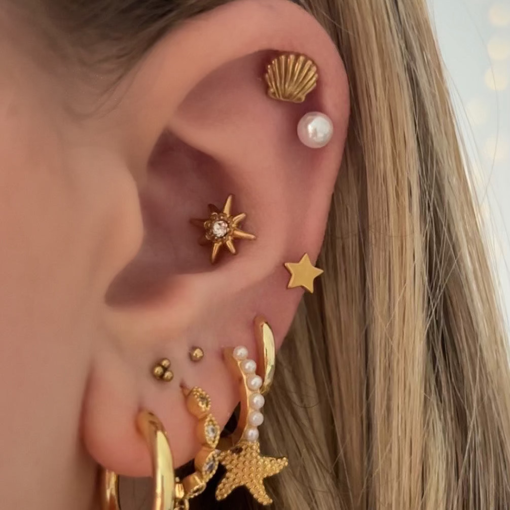 Eternal Twinkle 3 Pack Flat Back Earrings Set