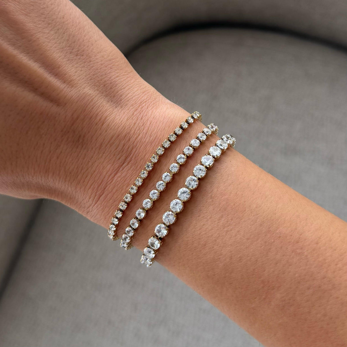 Champagne Queen Tennis Bracelet