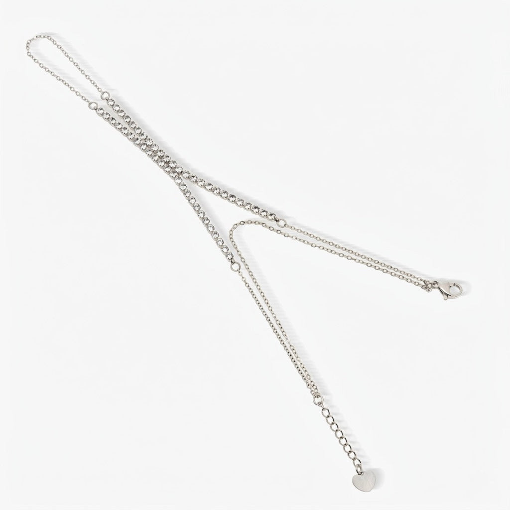 Frosted Tennis Hand Chain