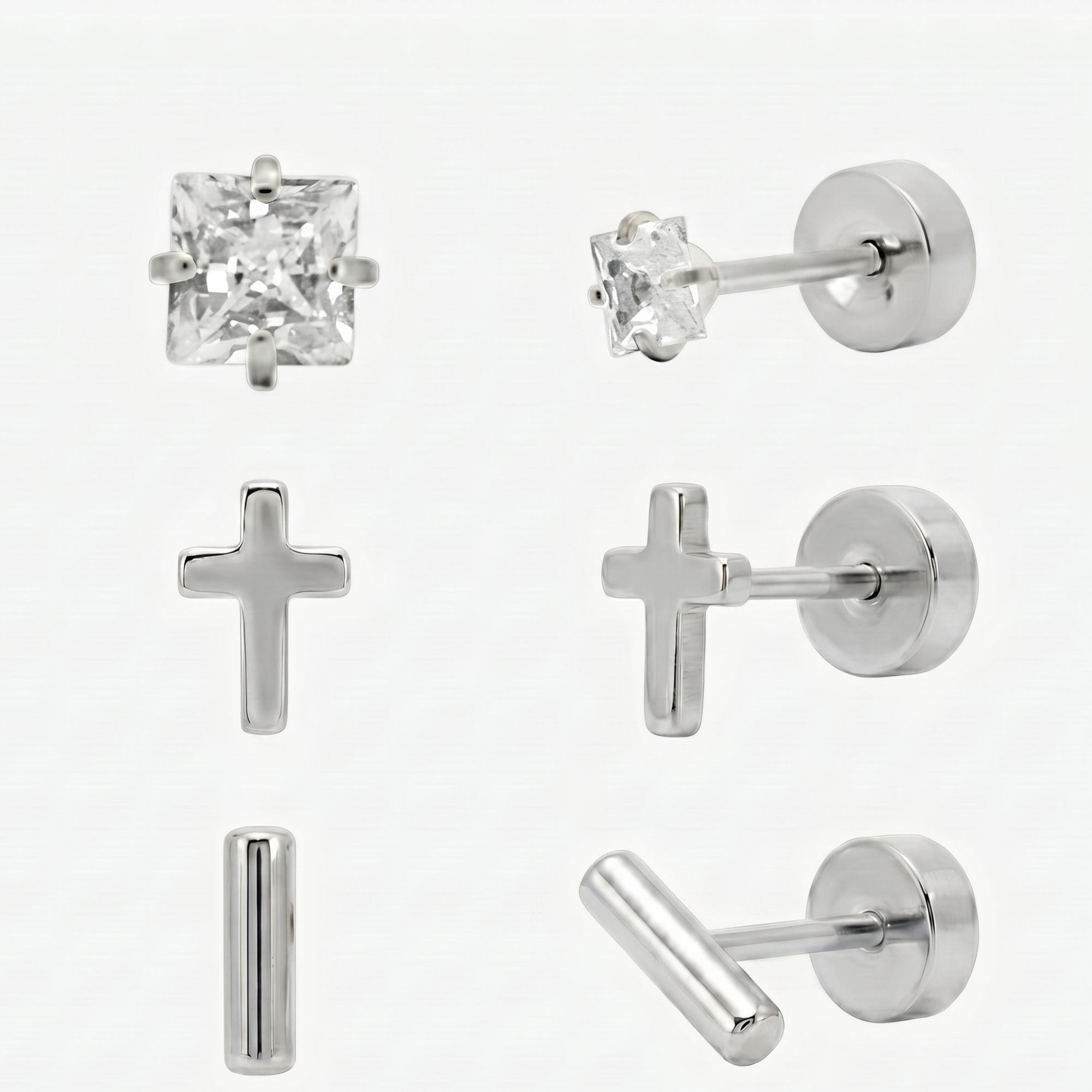 Flat Back Earrings Set Collection - EVRYJEWELS