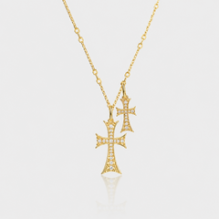 Double Cross Me Necklace