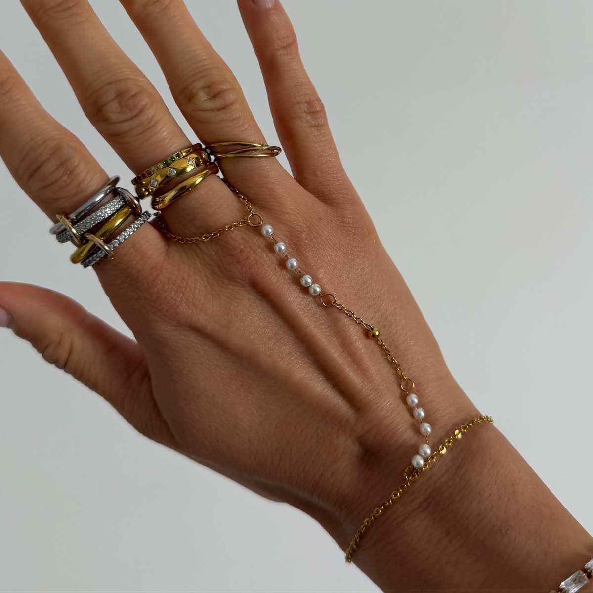 Beaded Hand Chain