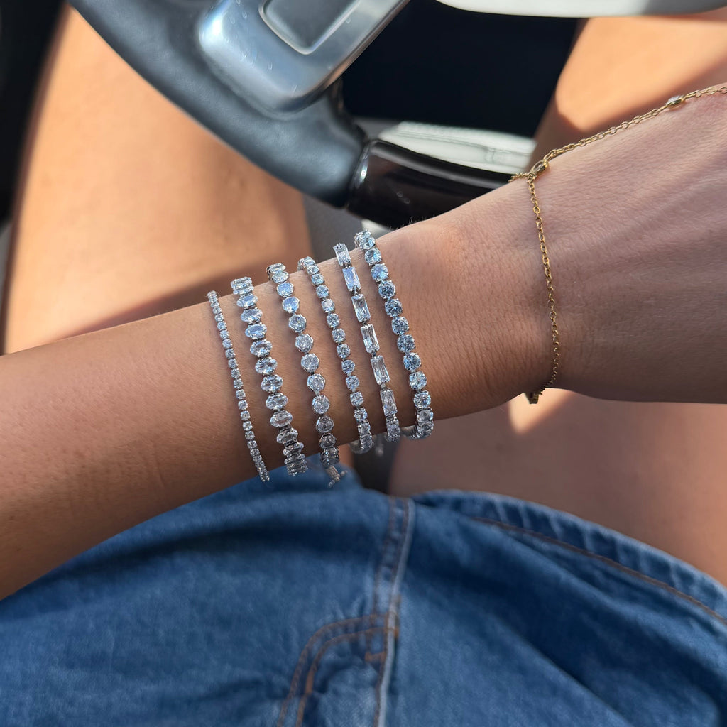 Champagne Queen Tennis Bracelet