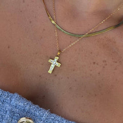 Sweet Cross Necklace - EVRYJEWELS
