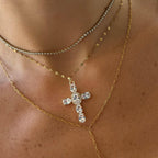 Heavenly Glow Cross Necklace