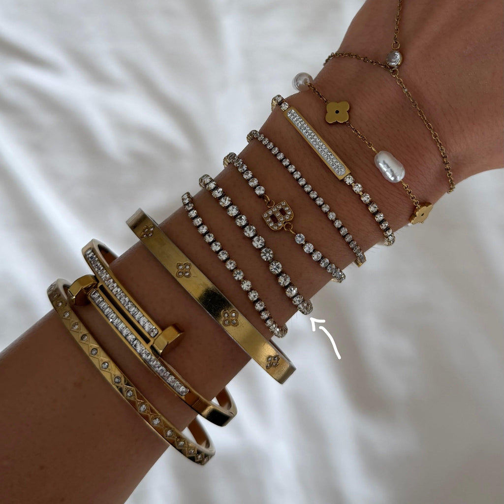 Champagne Tennis Bracelet