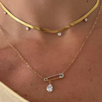 Shiny Pin Necklace
