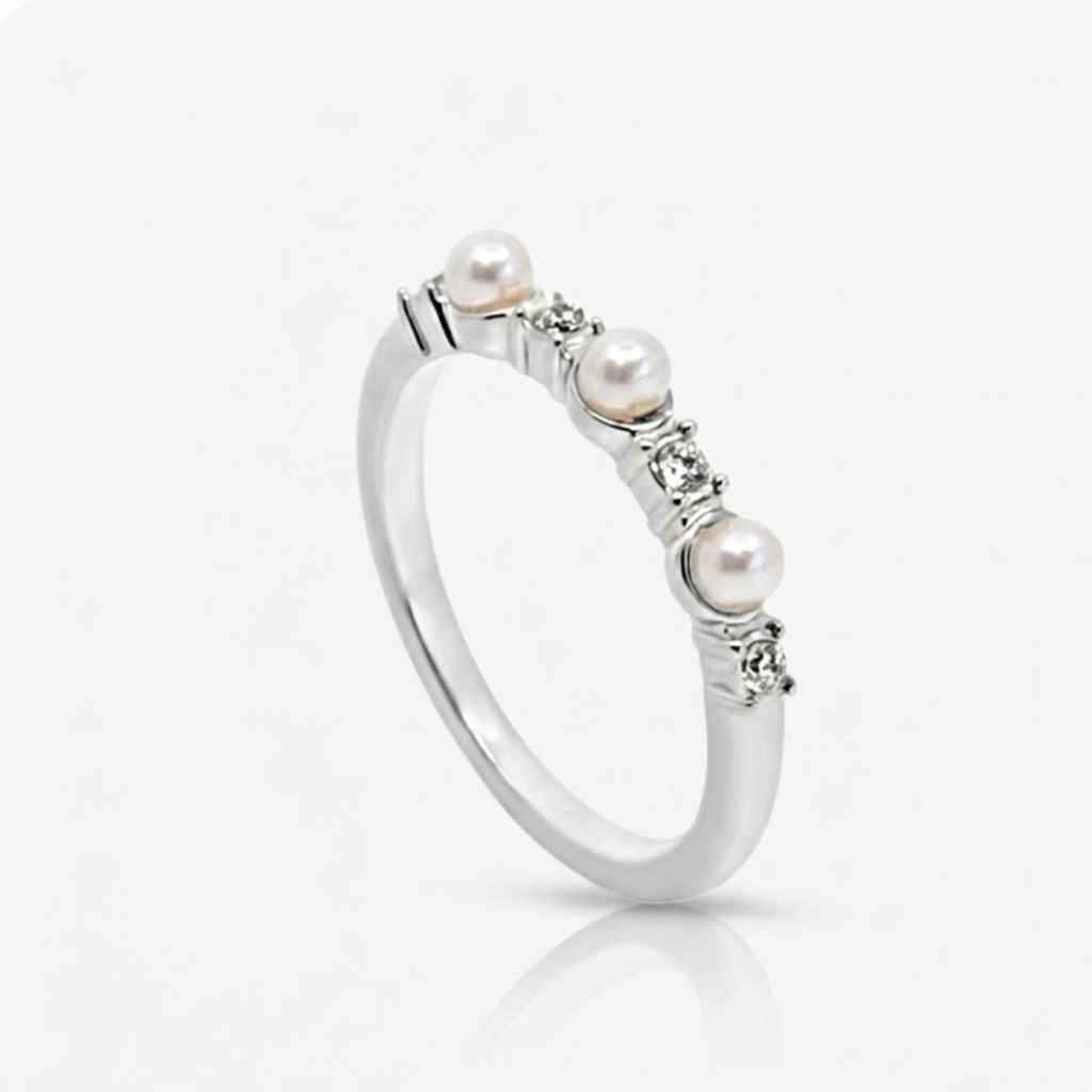 Pearly Bling Ring - EVRYJEWELS