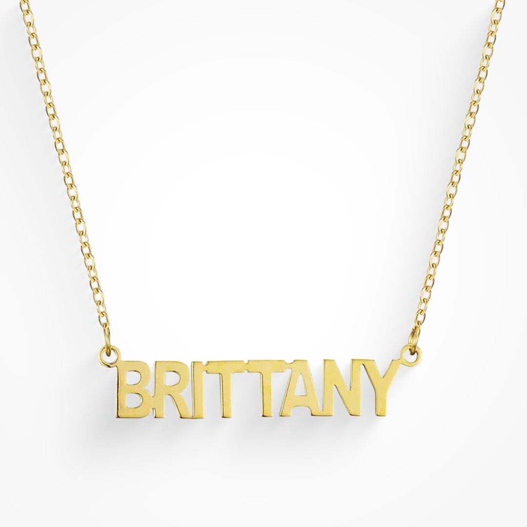 Custom/Personalized Nameplate Necklace - EVRYJEWELS