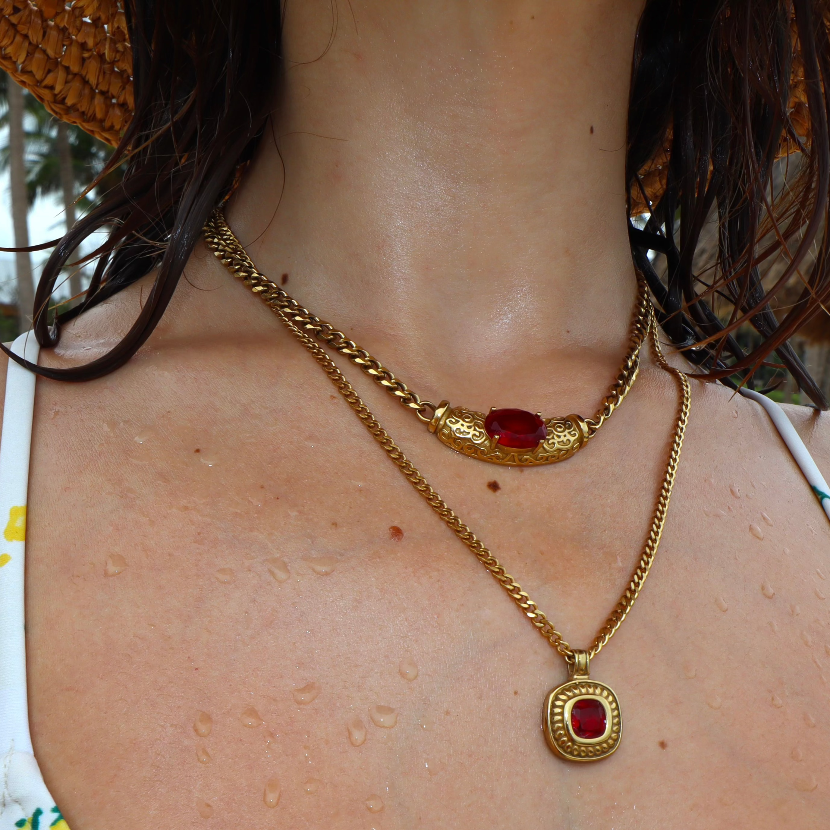 Saffron Necklace