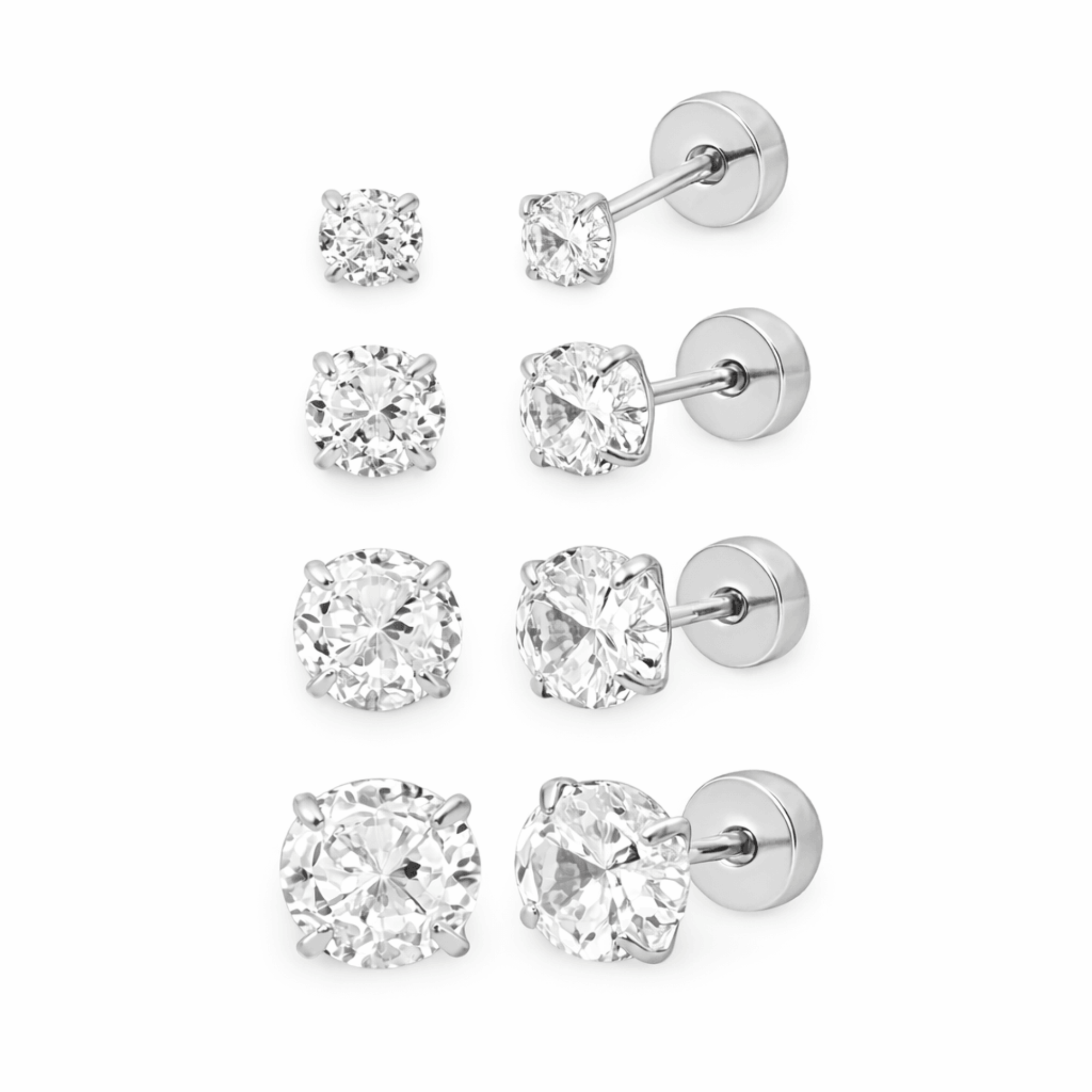 Flat Back Earrings Set Collection - EVRYJEWELS