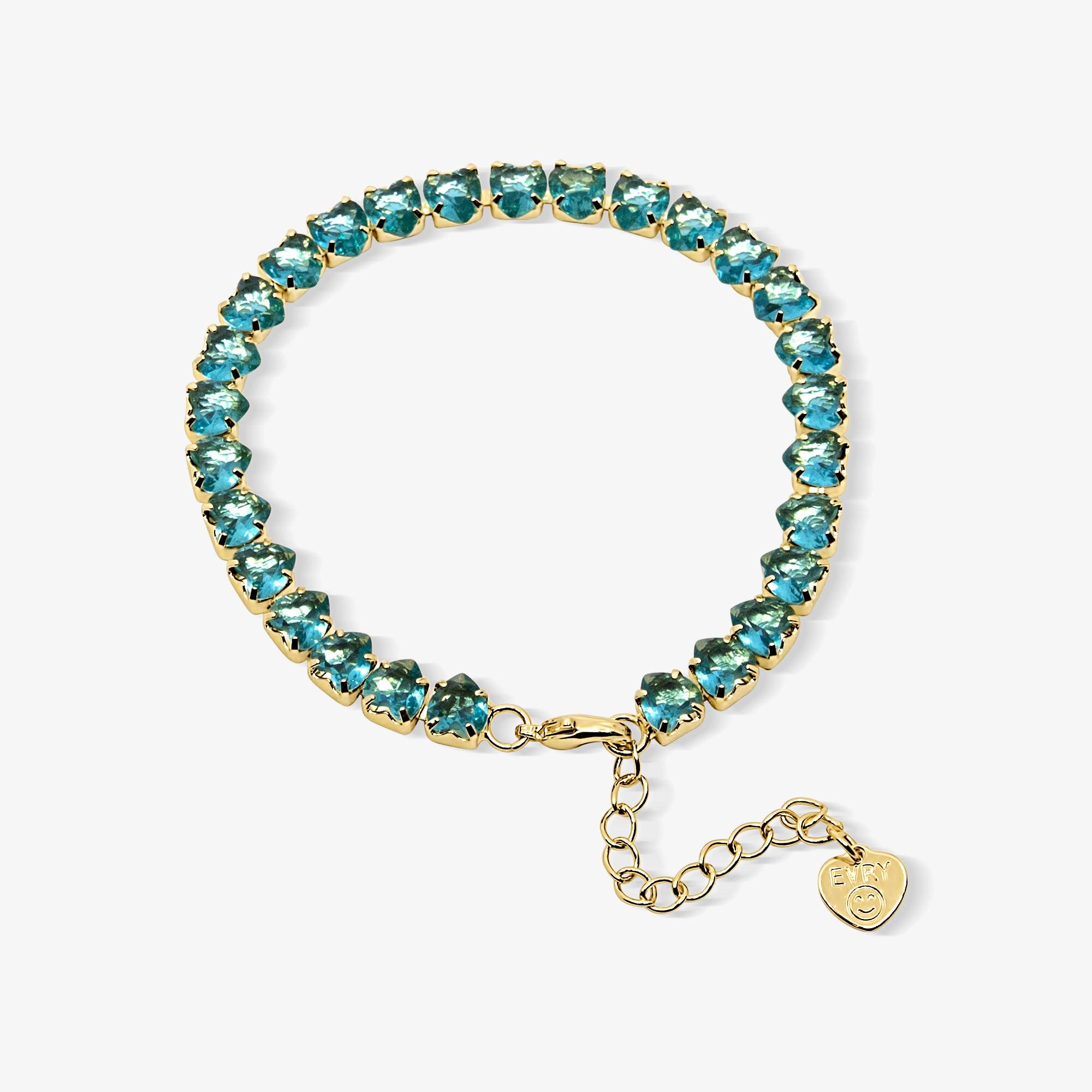 Fergie Heart Tennis Bracelet