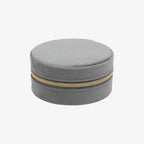 Round Velvet Travel Jewelry Case
