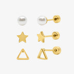 Flat Back Earrings Set Collection - EVRYJEWELS