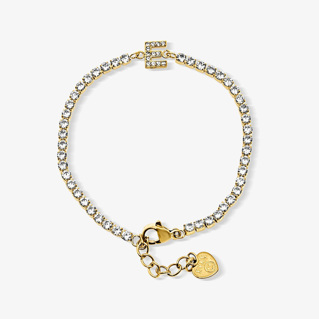 Icy Initial Tennis Bracelet