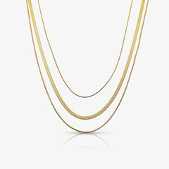 Queen Behaviour Triple Layered Necklace - EVRYJEWELS