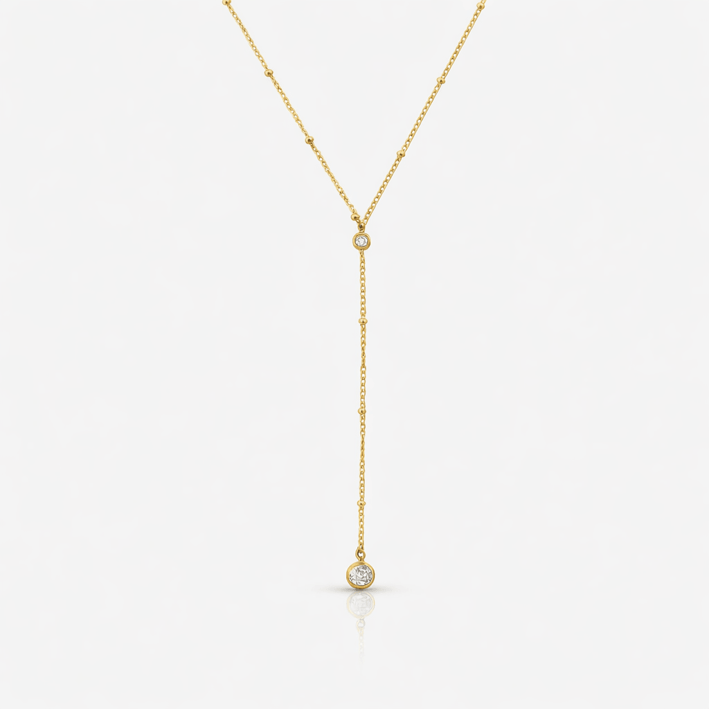 Raindrop Lariat Necklace