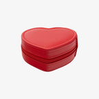 Heart-Shaped Travel Jewelry Case