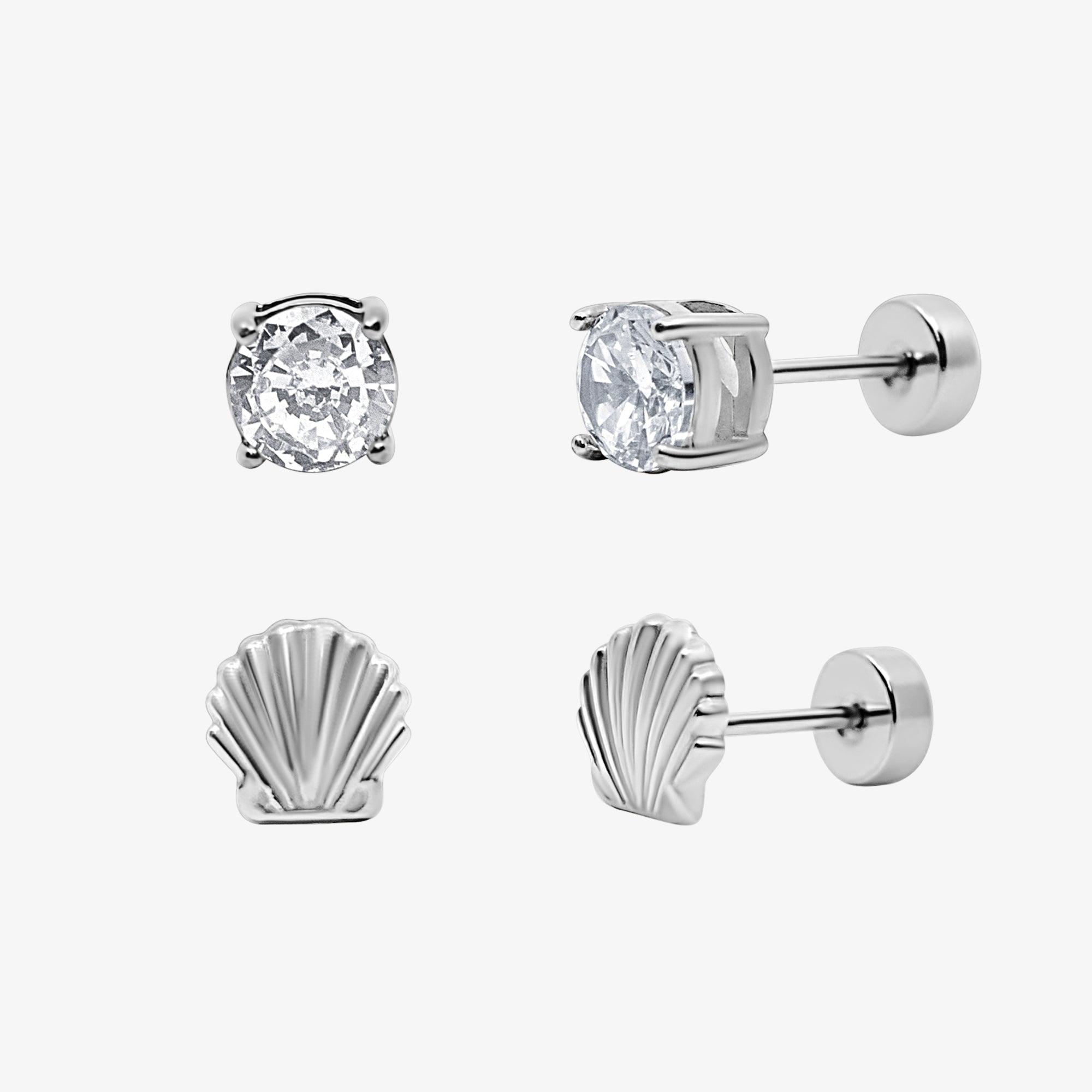 Flat Back Earrings Set Collection - EVRYJEWELS
