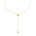 Sunny Glow Lariat Necklace